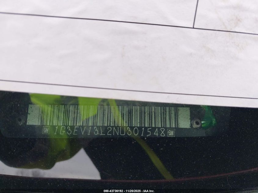 1992 Oldsmobile Toronado Trofeo VIN: 1G3EV13L2NU301548 Lot: 43736192