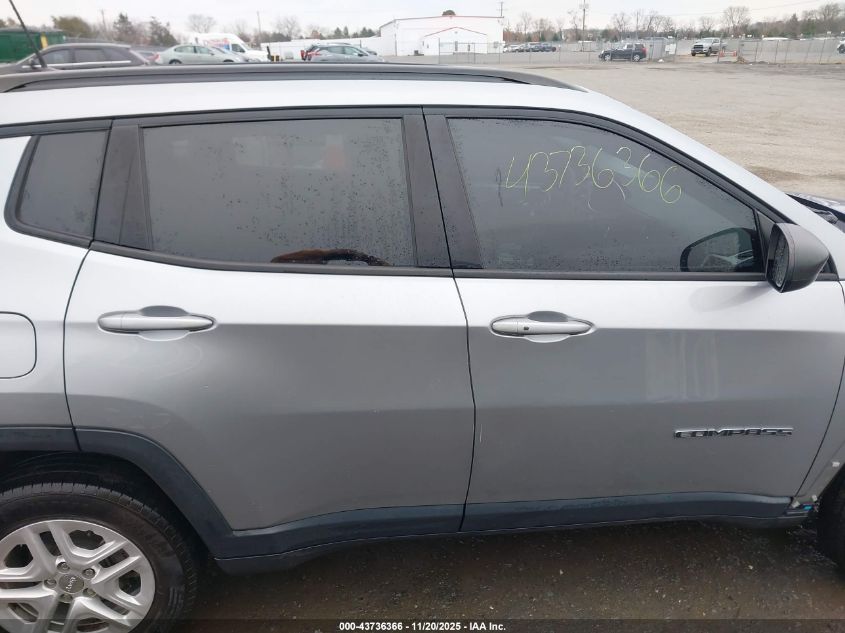 2018 Jeep Compass Sport 4X4 VIN: 3C4NJDAB4JT230266 Lot: 43736366