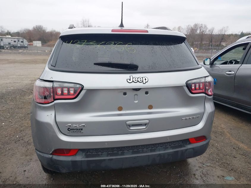 2018 Jeep Compass Sport 4X4 VIN: 3C4NJDAB4JT230266 Lot: 43736366