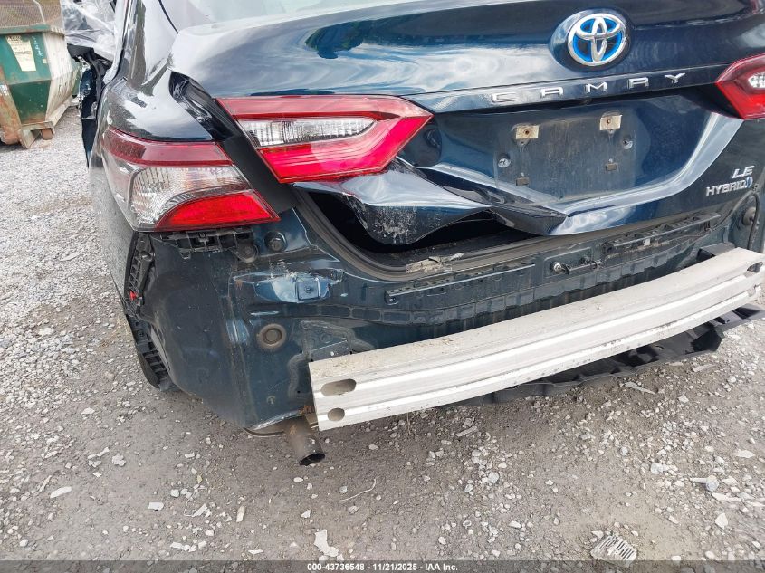 2021 Toyota Camry Le Hybrid VIN: 4T1C31AK7MU565656 Lot: 43736548