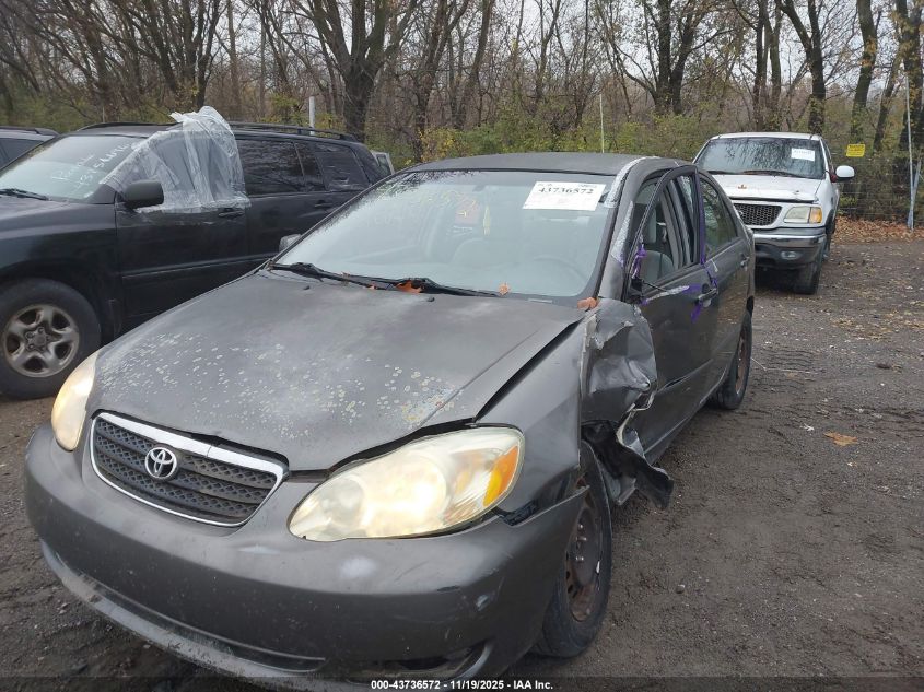 2008 Toyota Corolla Le VIN: 2T1BR32E68C906230 Lot: 43736572