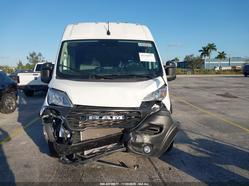 2025 Ram Promaster 3500 Tradesman High Roof 159 Wb W/Pass Seat VIN: 3C6MRVHG6SE552688 Lot: 43736577