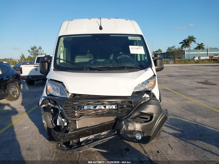 2025 Ram Promaster 3500 Tradesman High Roof 159 Wb W/Pass Seat VIN: 3C6MRVHG6SE552688 Lot: 43736577