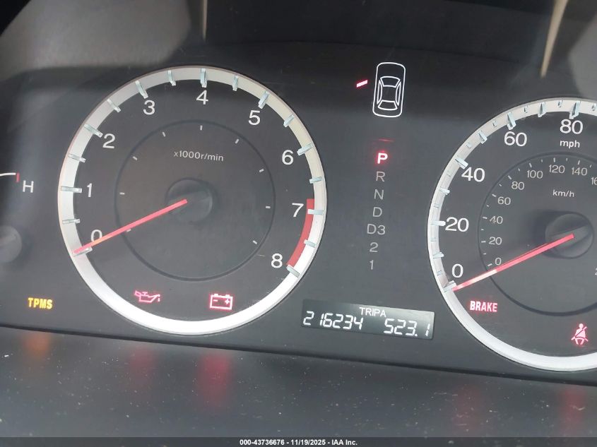 2009 Honda Accord 2.4 Lx VIN: 1HGCP263X9A033473 Lot: 43736676