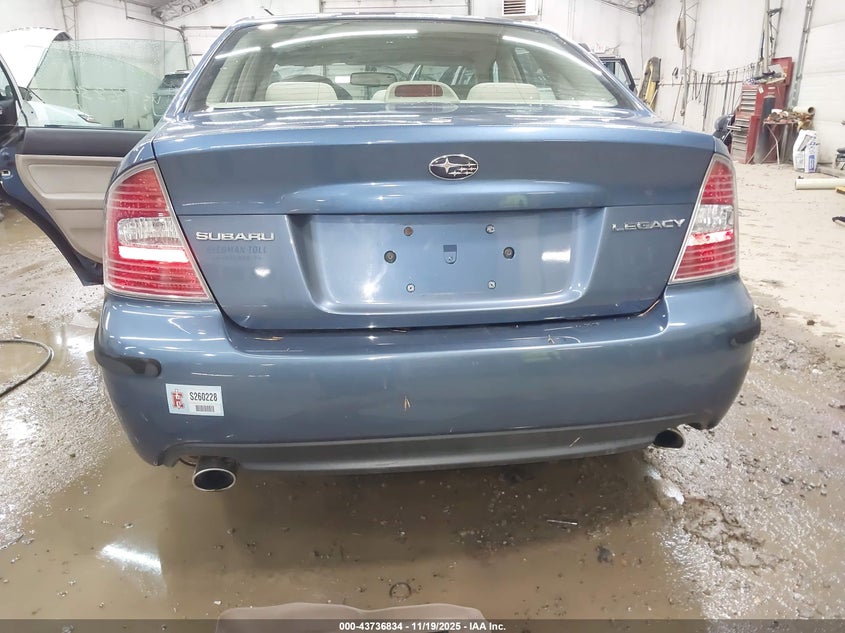 2007 Subaru Legacy 2.5I VIN: 4S3BL616677210027 Lot: 43736834