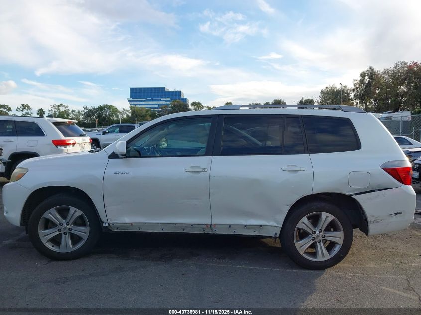 2008 Toyota Highlander Sport VIN: JTEDS43A082038668 Lot: 43736981