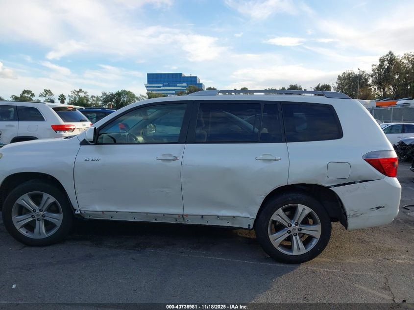 2008 Toyota Highlander Sport VIN: JTEDS43A082038668 Lot: 43736981