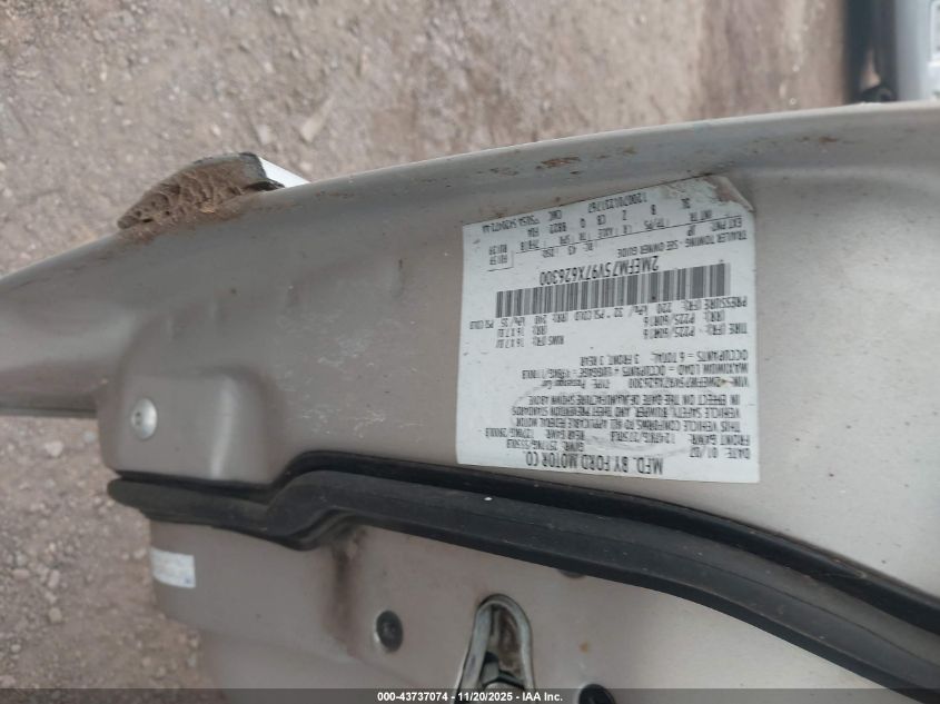 2007 Mercury Grand Marquis Ls VIN: 2MEFM75V97X626300 Lot: 43737074