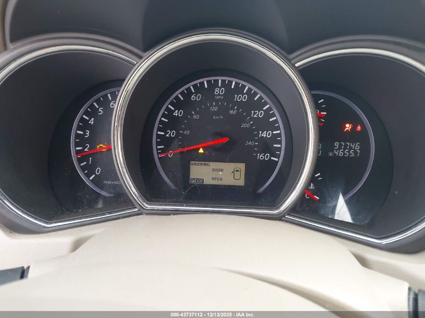 2011 Nissan Murano Sl VIN: JN8AZ1MW1BW177496 Lot: 43737112