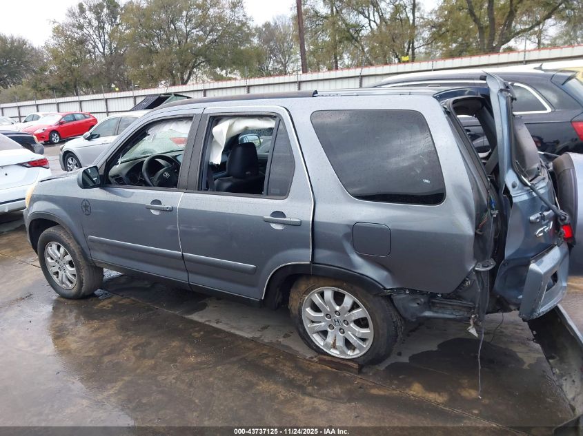 2006 Honda Cr-V Se VIN: JHLRD78916C054537 Lot: 43737125