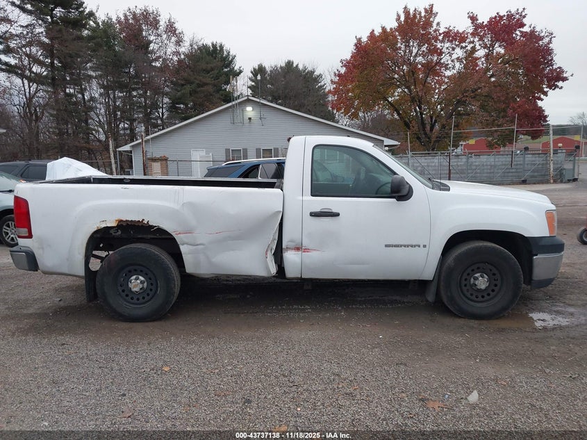 2008 GMC Sierra 1500 Work Truck VIN: 1GTEC14X38Z276996 Lot: 43737138