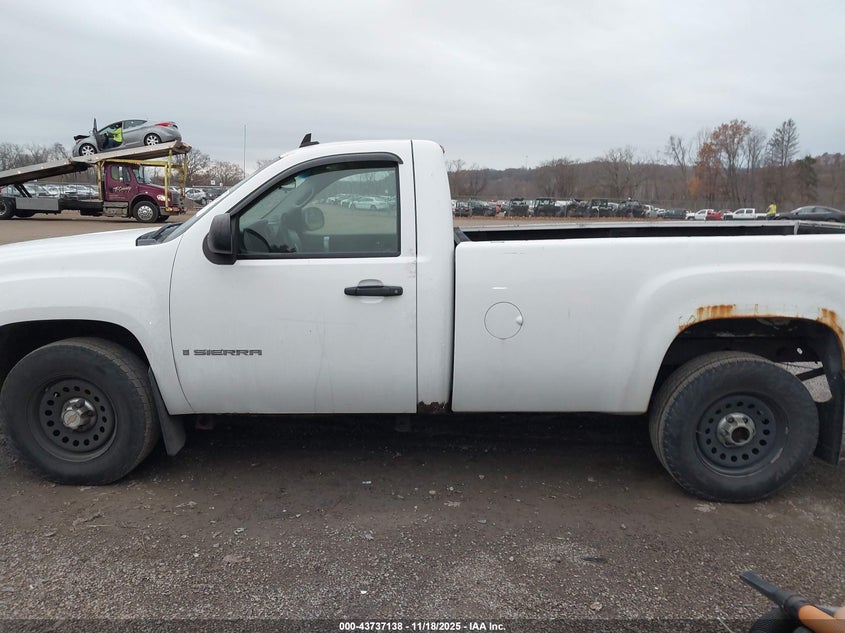 2008 GMC Sierra 1500 Work Truck VIN: 1GTEC14X38Z276996 Lot: 43737138