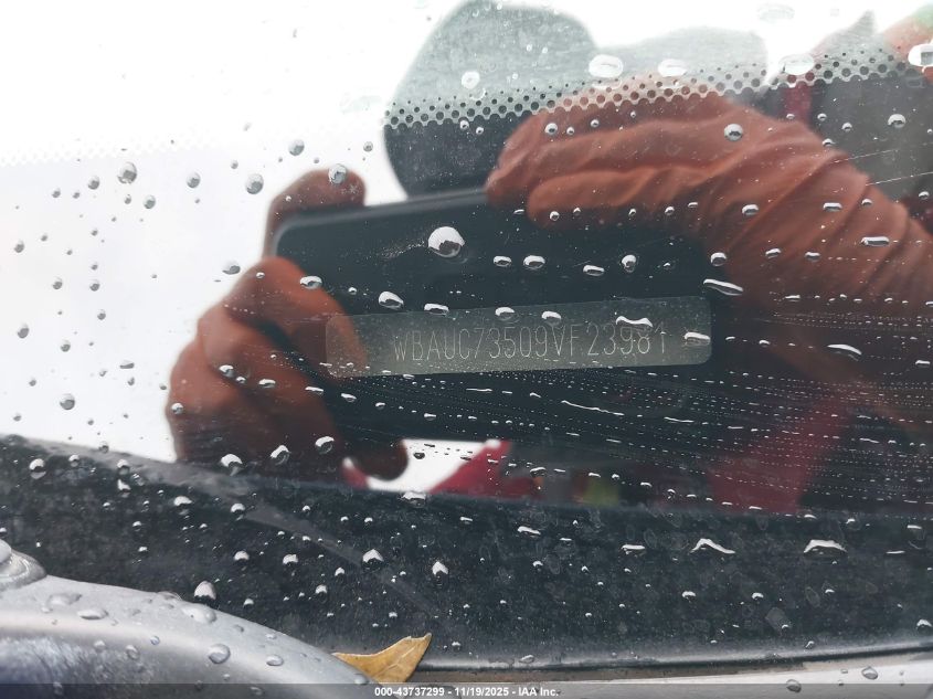 2009 BMW 135I VIN: WBAUC73509VF23981 Lot: 43737299