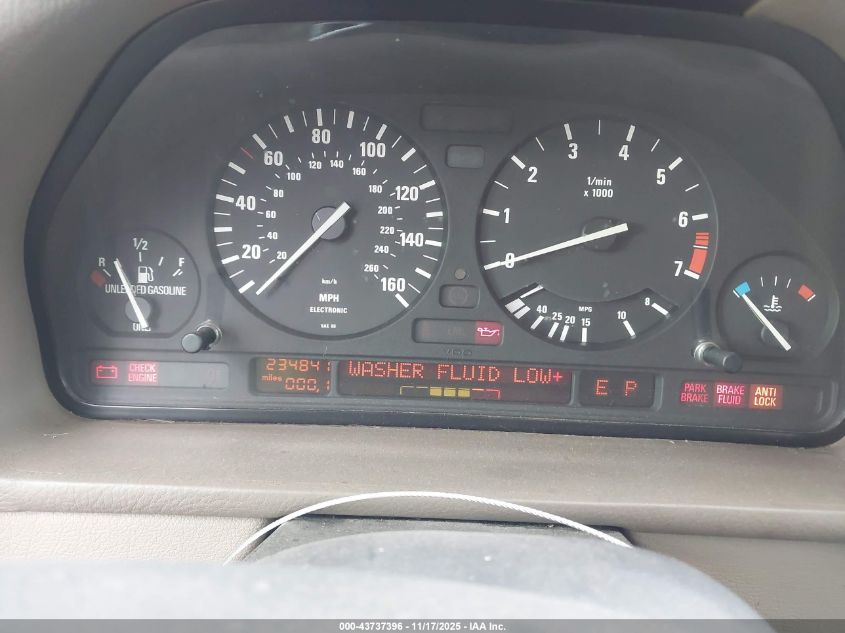 1991 BMW 525 I Automatic VIN: WBAHD6319MBJ57788 Lot: 43737396