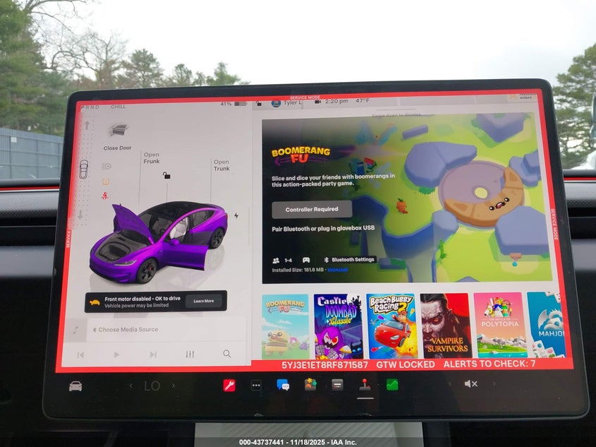 2024 Tesla Model 3 Performance All-Wheel Drive VIN: 5YJ3E1ET8RF871587 Lot: 43737441