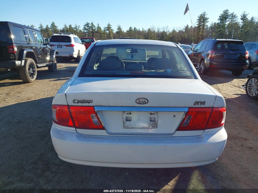 2006 Kia Optima Ex V6/Lx V6 VIN: KNAGD128865461192 Lot: 43737538