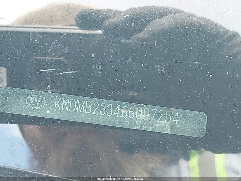 2006 Kia Sedona Ex/Lx VIN: KNDMB233466097254 Lot: 43737638