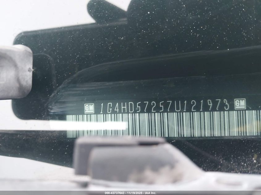 2007 Buick Lucerne Cxl VIN: 1G4HD57257U121973 Lot: 43737643
