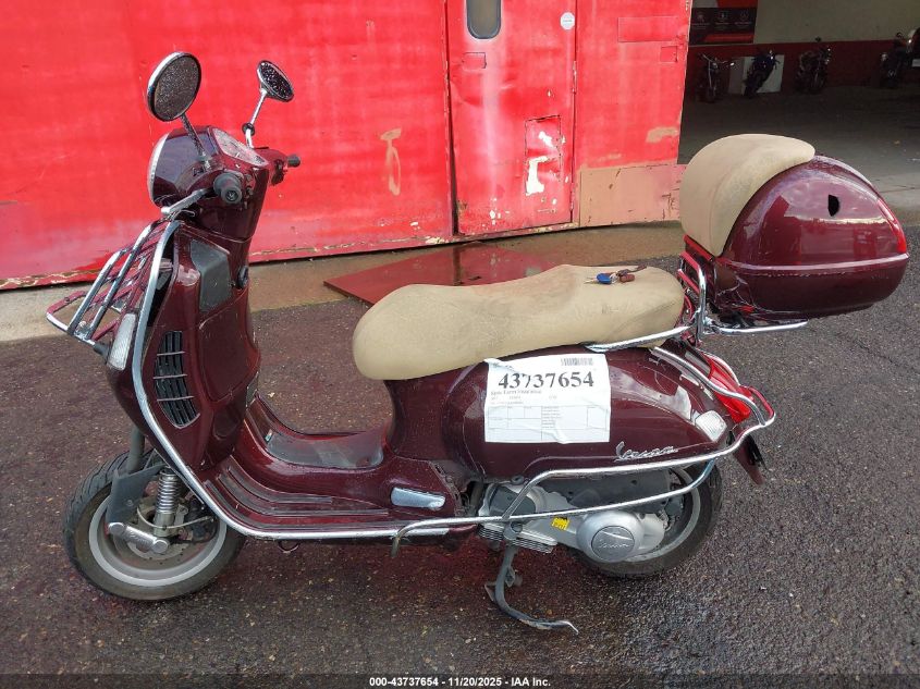 2012 Vespa Gts 300 Super VIN: ZAPM459L4C5800869 Lot: 43737654