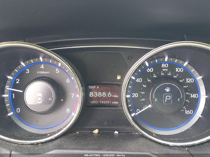 2011 Hyundai Sonata Se VIN: 5NPEC4AC3BH278832 Lot: 43737682