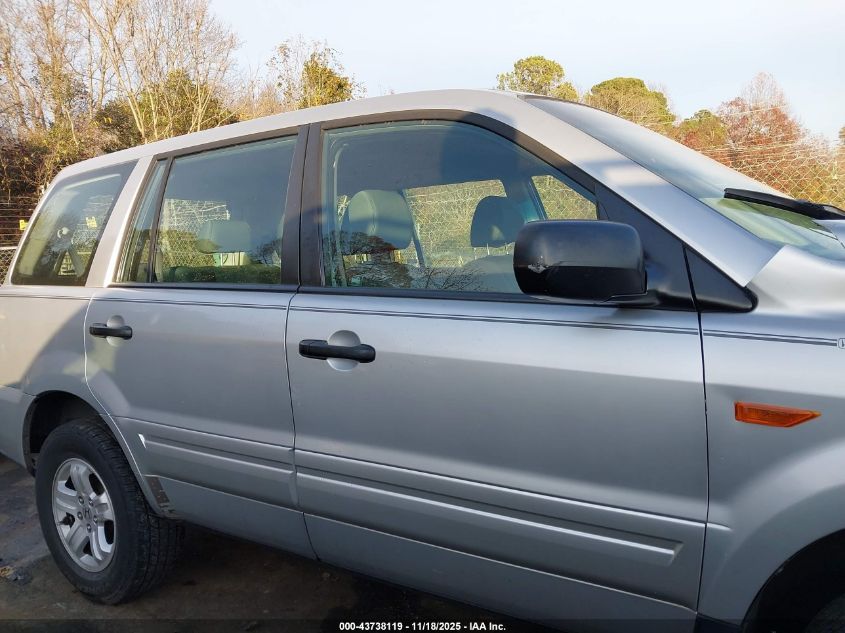 2006 Honda Pilot Lx VIN: 5FNYF28166B012108 Lot: 43738119