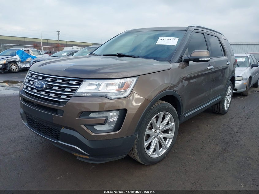 1FM5K8F85GGC60208 2016 FORD EXPLORER photo no. 2