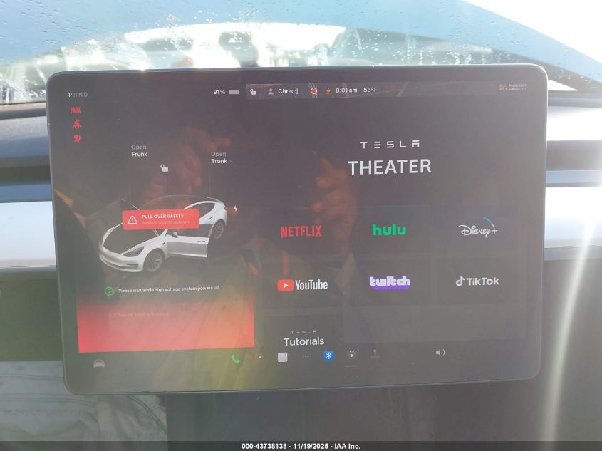 2022 Tesla Model 3 Long Range Dual Motor All-Wheel Drive VIN: 5YJ3E1EB9NF137185 Lot: 43738138