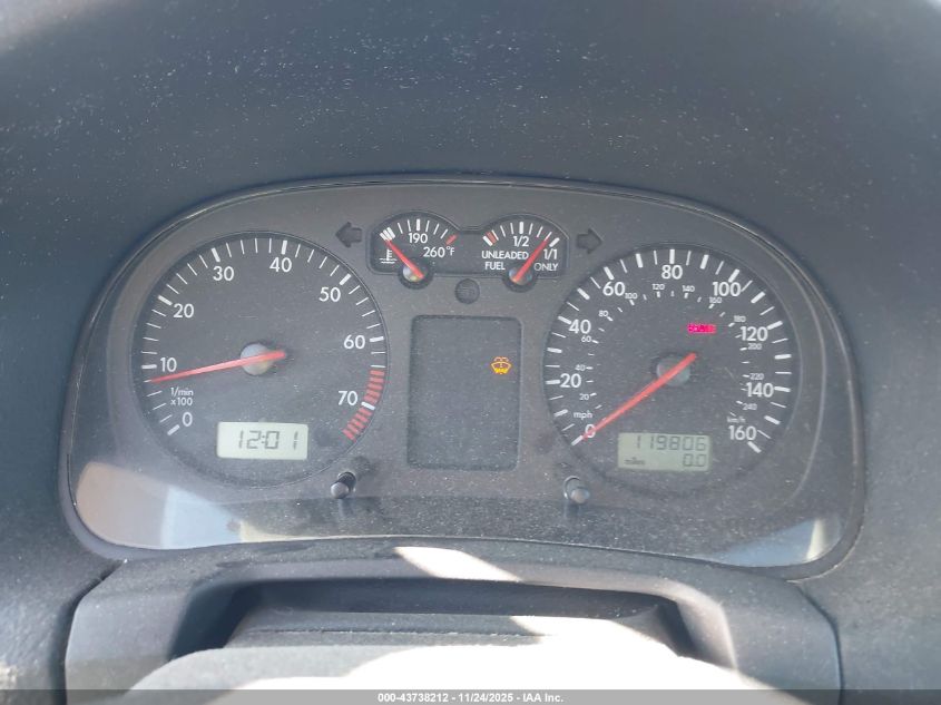 2001 Volkswagen Jetta Gls VIN: 3VWSB69M91M112514 Lot: 43738212