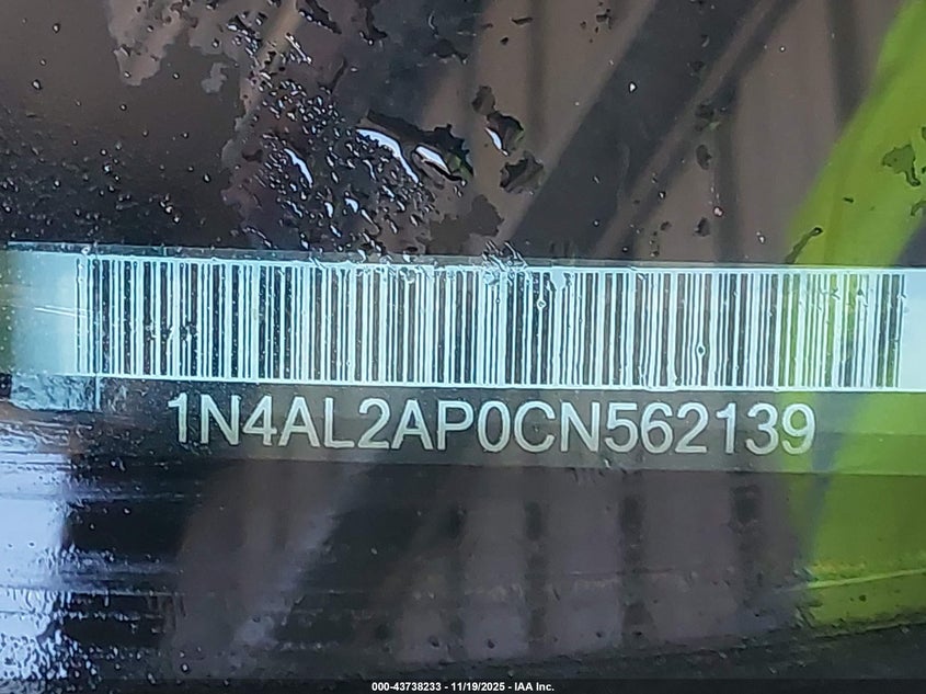 1N4AL2AP0CN562139 2012 NISSAN ALTIMA photo no. 9