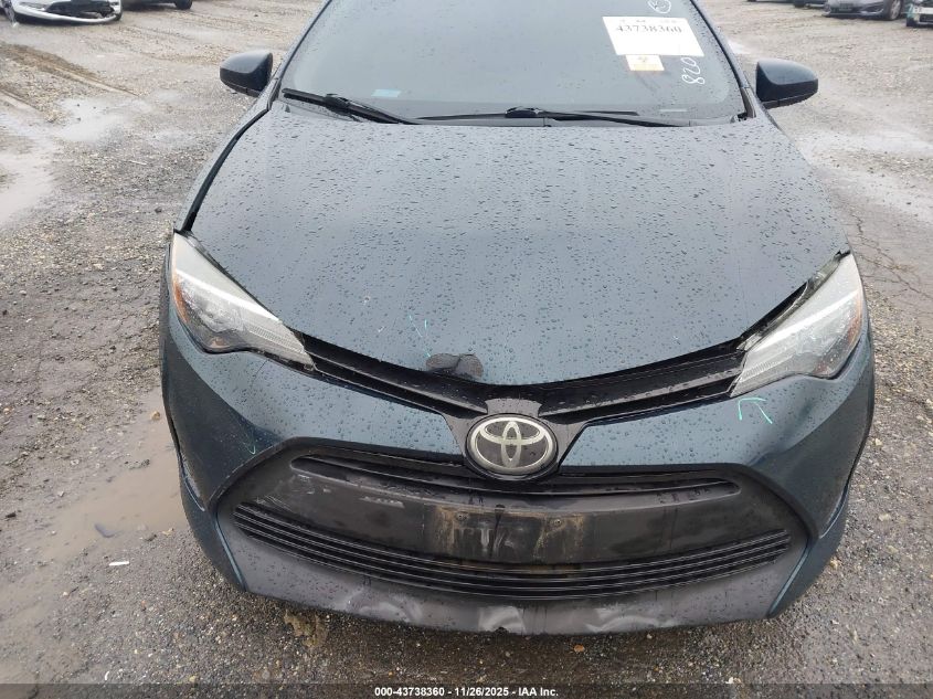 2018 Toyota Corolla Le VIN: 5YFBURHE6JP820799 Lot: 43738360
