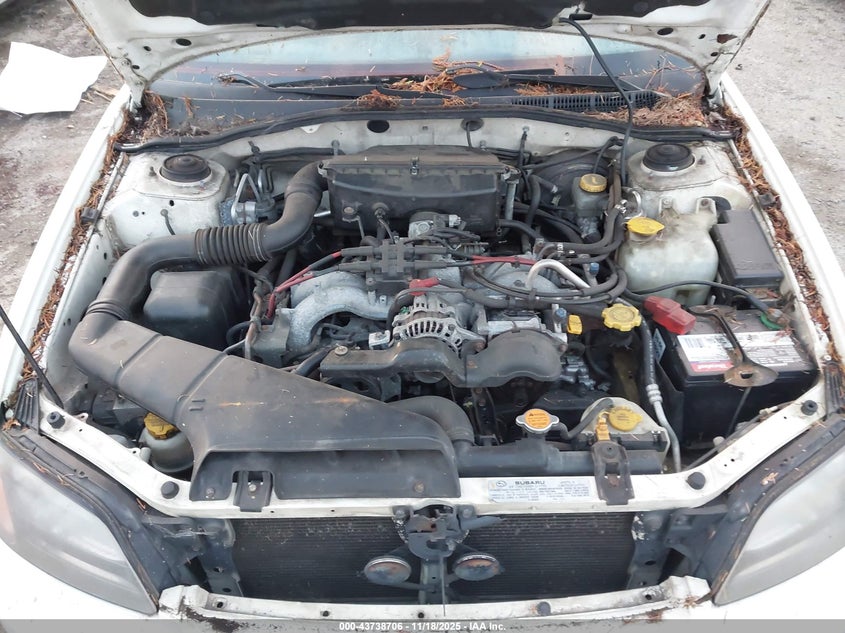 2000 Subaru Legacy Gt VIN: 4S3BH645XY6311406 Lot: 43738706