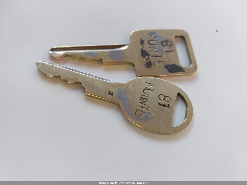 1981 Chevrolet Monte Carlo VIN: 1G1AZ37J6BK476036 Lot: 43738741