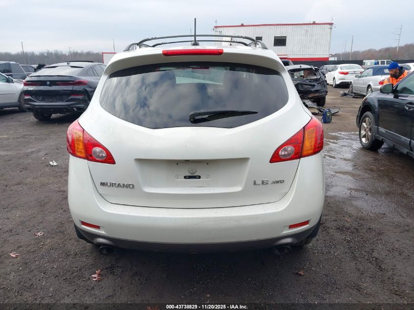 2009 Nissan Murano Le VIN: JN8AZ18W99W102131 Lot: 43738829
