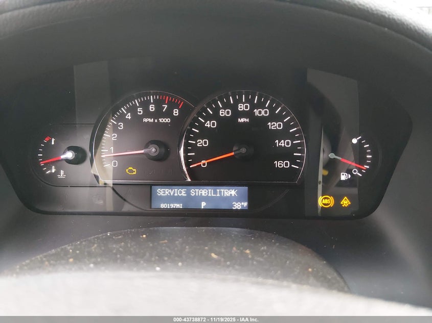 2008 Cadillac Srx V6 VIN: 1GYEE437680190805 Lot: 43738872