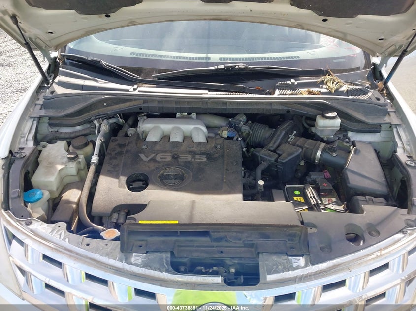 2005 Nissan Murano Sl VIN: JN8AZ08W95W405012 Lot: 43738881