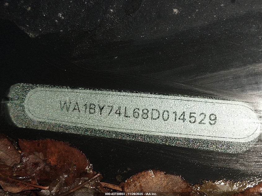 2008 Audi Q7 3.6 Premium VIN: WA1BY74L68D014528 Lot: 43738903