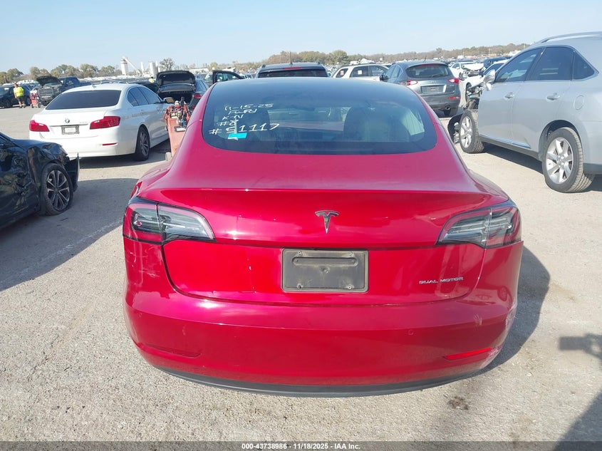 2020 Tesla Model 3 Long Range Dual Motor All-Wheel Drive VIN: 5YJ3E1EB6LF647944 Lot: 43738986