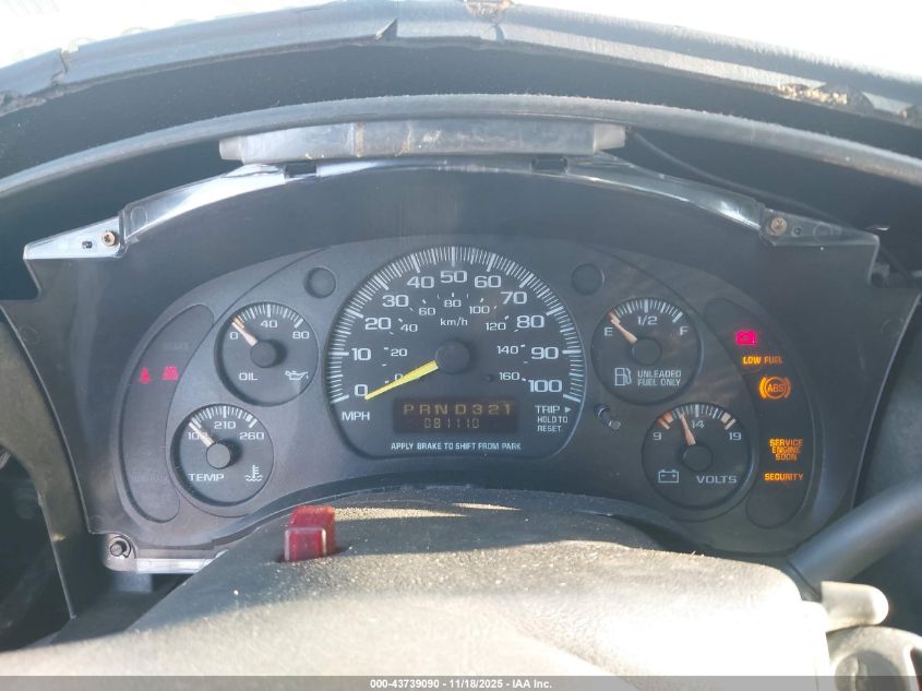 2000 Chevrolet Astro VIN: 1GNDM19W3YB135757 Lot: 43739090