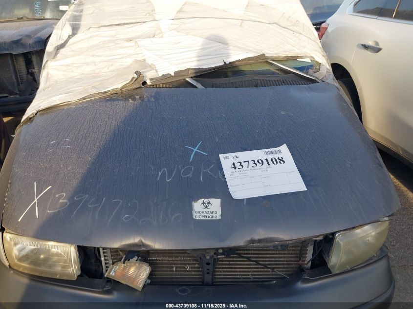 1997 Nissan Quest Gxe/Xe VIN: 4N2DN1111VD830516 Lot: 43739108