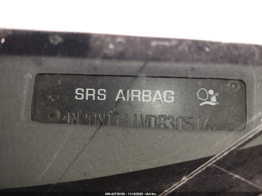 1997 Nissan Quest Gxe/Xe VIN: 4N2DN1111VD830516 Lot: 43739108