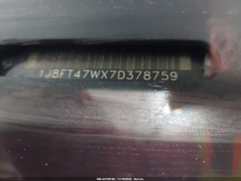 2007 Jeep Compass Sport VIN: 1J8FT47WX7D378759 Lot: 43739159