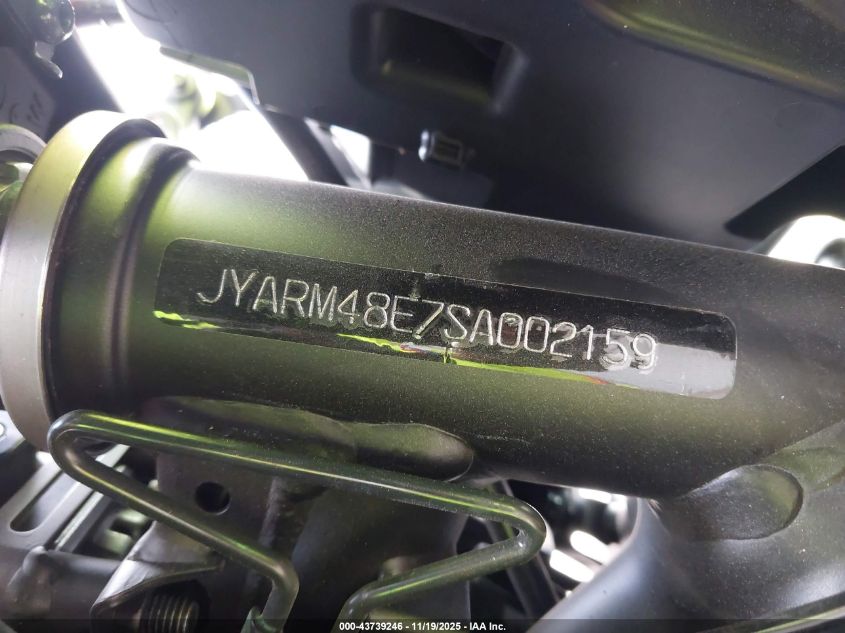 2025 Yamaha Mtn690 VIN: JYARM48E7SA002159 Lot: 43739246