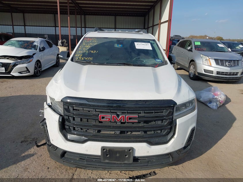 2022 GMC Acadia Fwd Slt VIN: 1GKKNMLSXNZ157881 Lot: 43739247
