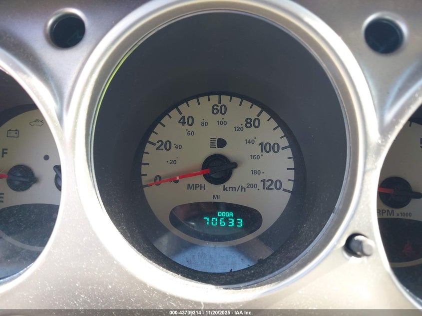 2001 Chrysler Pt Cruiser VIN: 3C4FY4BB61T565723 Lot: 43739314