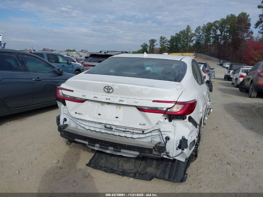 2025 Toyota Camry Le VIN: 4T1DAACK3SU594608 Lot: 43739561