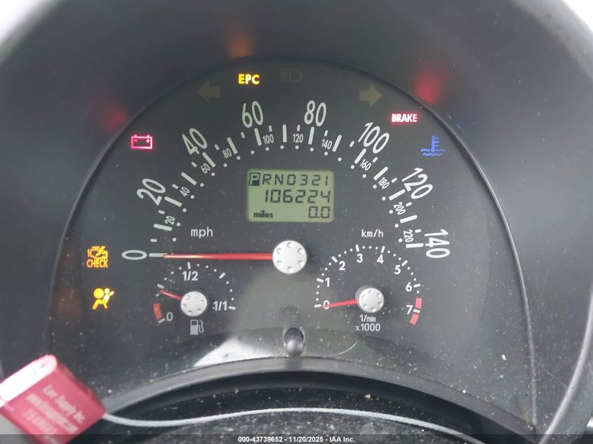 2002 Volkswagen New Beetle Gls VIN: 3VWCK21C82M438824 Lot: 43739652