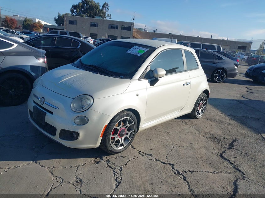 Vin: 3c3cffbr6ct383769, lot: 44235018, fiat 500 sport 20122