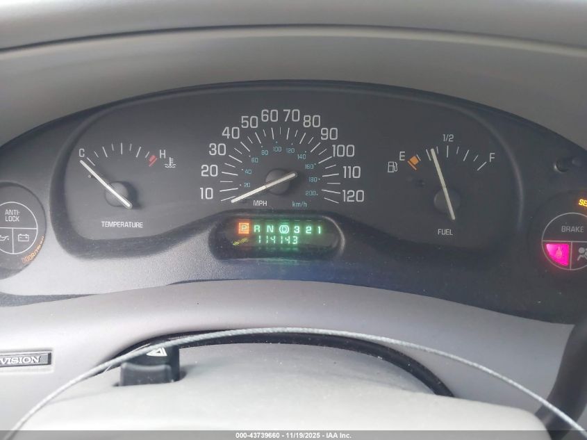 1999 Buick Century Limited VIN: 2G4WY52M1X1624478 Lot: 43739660