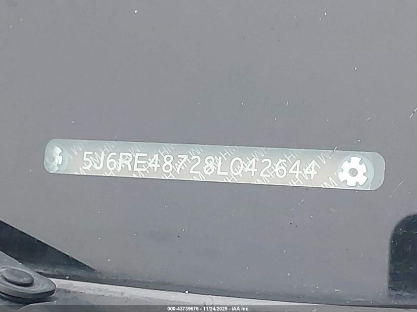 2008 Honda Cr-V Ex-L VIN: 5J6RE48728L042644 Lot: 43739676