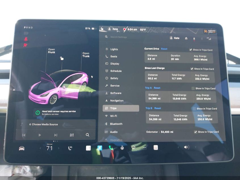 2022 Tesla Model 3 Long Range Dual Motor All-Wheel Drive VIN: 5YJ3E1EB6NF125799 Lot: 43739685